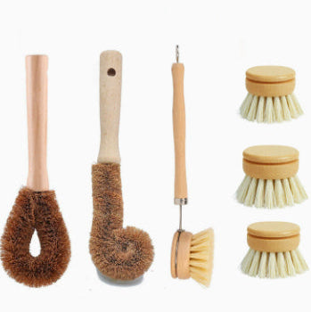 Bamboo and Beech Kitchen Cleaning Brushes