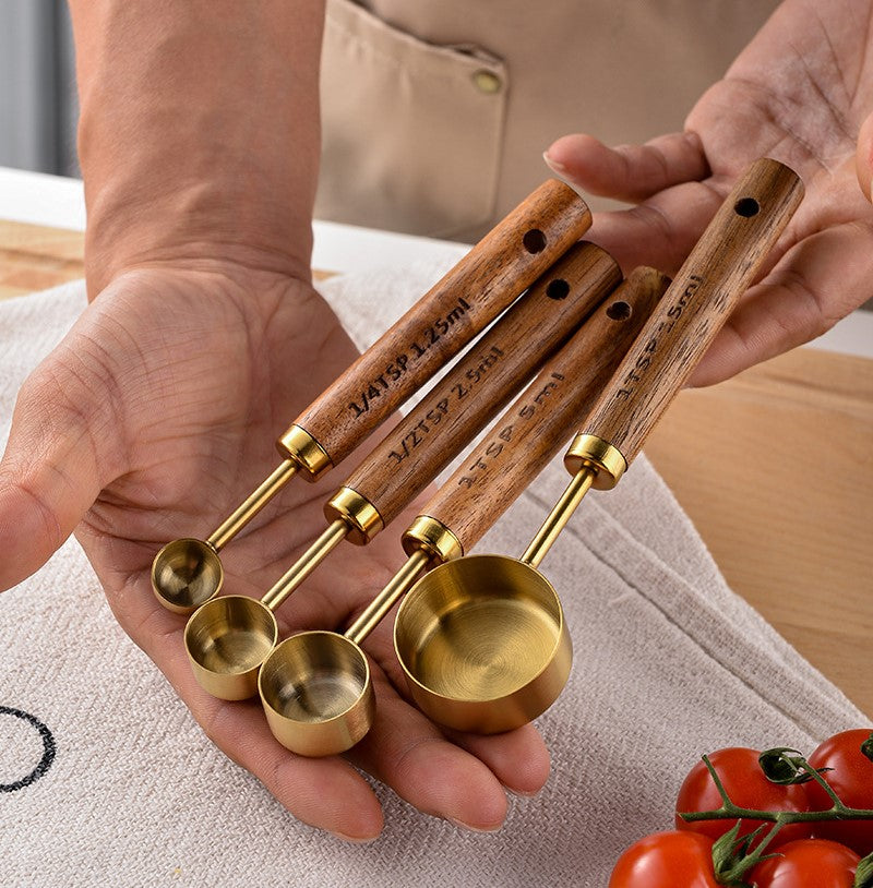 Stainless Steel Measuring Cups and Spoons
