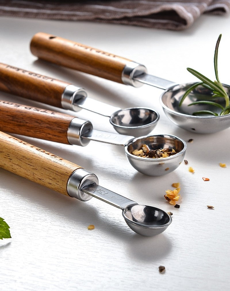 Stainless Steel Measuring Cups and Spoons