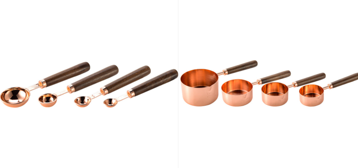 Stainless Steel Measuring Cups and Spoons