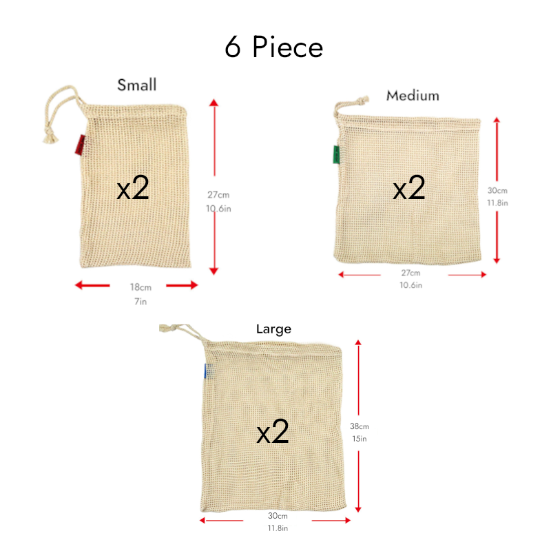 Cotton Fruit and Vegetable Shopping and Storage Bag