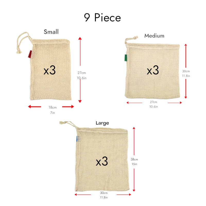 Cotton Fruit and Vegetable Shopping and Storage Bag