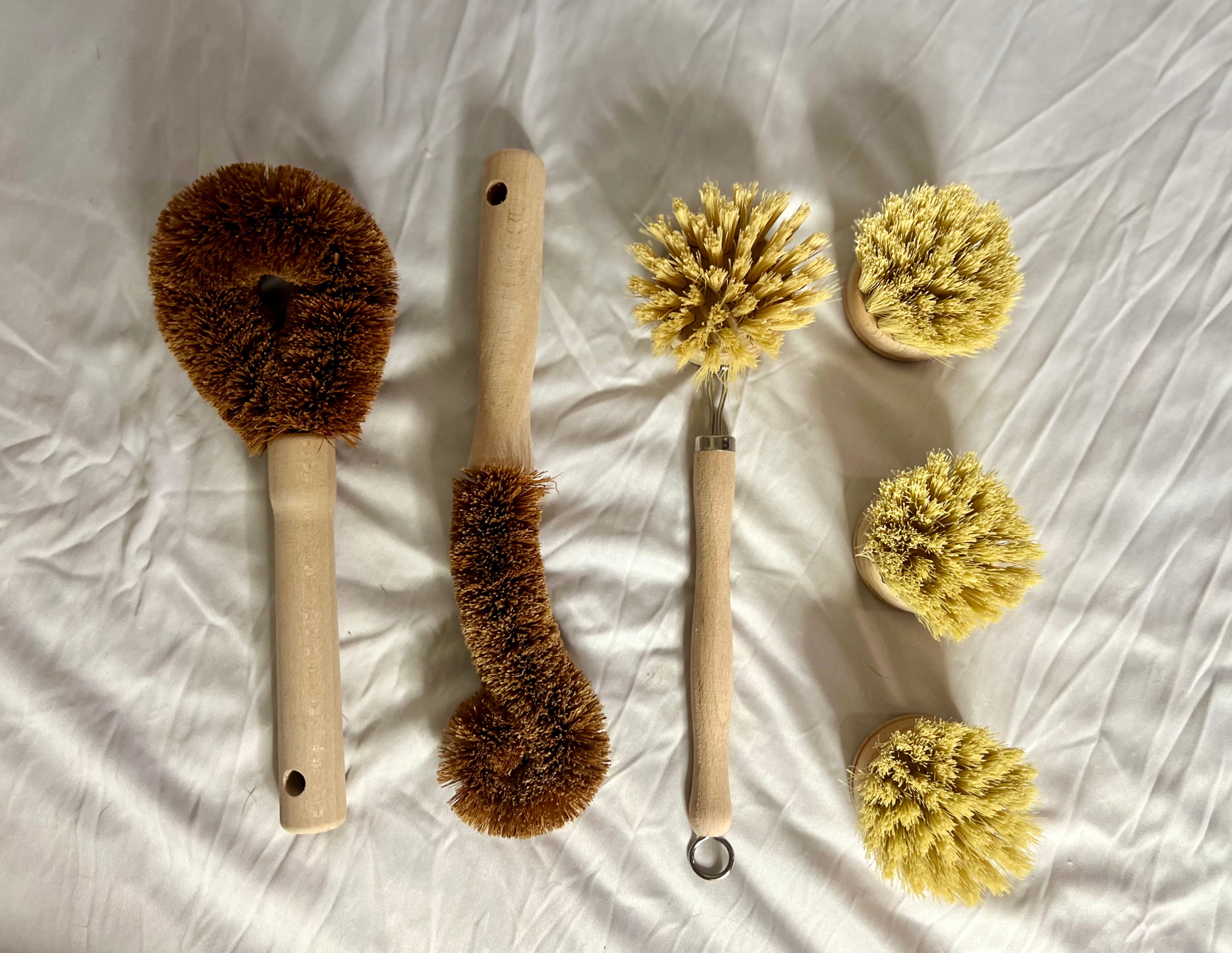 Bamboo and Beech Kitchen Cleaning Brushes