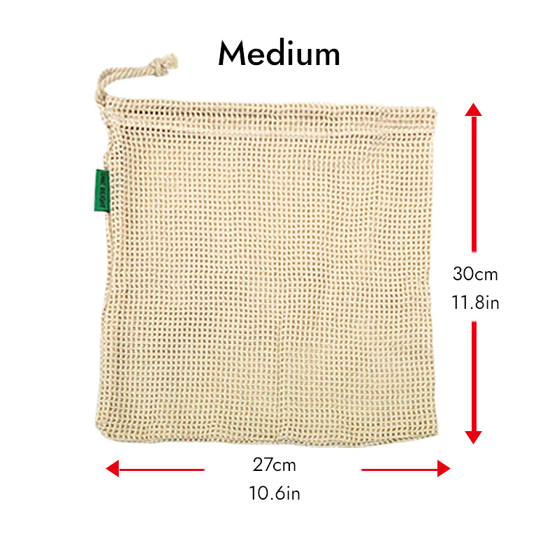 Cotton Fruit and Vegetable Shopping and Storage Bag