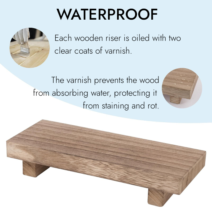 Simple Wooden Countertop Storage Rack